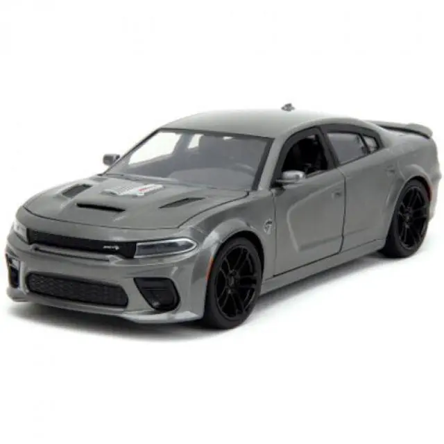 Alt view image 14 of 14 - 2021 Dodge Charger SRT Hellcat Gray Metallic "Fast X" (2023) Movie "Fast & Furious" Series 1/24 Diecast Model Car by Jada