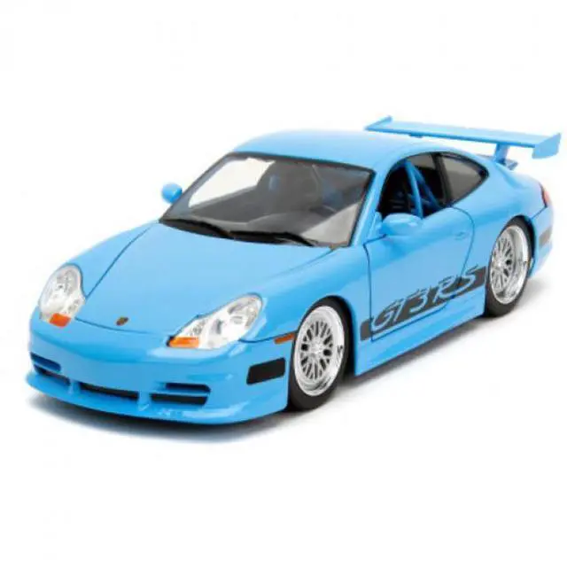 Alt view image 13 of 13 - Porsche 911 GT3 RS Light Blue with Black Accents "Fast & Furious" Movie 1/24 Diecast Model Car by Jada