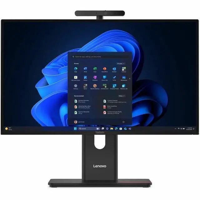 Alt view image 7 of 7 - Lenovo ThinkCentre M90a Gen 6 13AT0003US All-in-One Computer - Intel Core Ultra 5 2nd Gen 225 - 8 GB - 256 GB SSD - 23.8" Full HD - Desktop - Black - Intel Q870 Chip - 1920 x 1080 - Windows 11 Pr