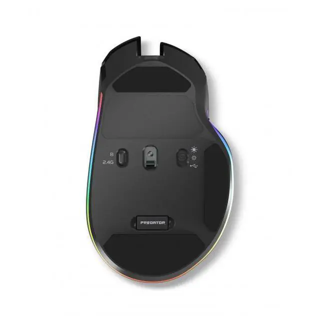 Alt view image 7 of 7 - Acer Predator Cestus 530 Wireless Gaming Mouse Black + PlayStation 5 DualSense Wireless Controller