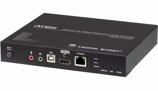 Alt view image 8 of 9 - ATEN USB True 4K HDMI HDBaseT 3.0 KVM Extender 4K@100m