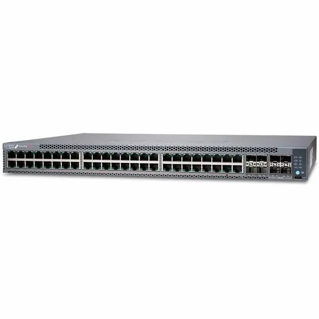 Alt view image 2 of 5 - Juniper EX4100-48P Ethernet Switch - 48 Ports - Manageable - Gigabit Ethernet, 10 Gigabit Ethernet, 25 Gigabit Ethernet - 10/100/1000Base-T, 10GBase-X, 25GBase-X - 3 Layer Supported - Modular - 740 W