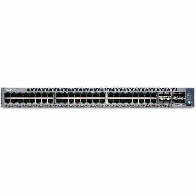 Alt view image 4 of 5 - Juniper EX4100-48P Ethernet Switch - 48 Ports - Manageable - Gigabit Ethernet, 10 Gigabit Ethernet, 25 Gigabit Ethernet - 10/100/1000Base-T, 10GBase-X, 25GBase-X - 3 Layer Supported - Modular - 740 W