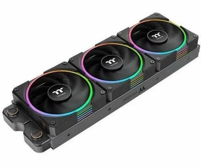 Alt view image 7 of 12 - Thermaltake TS120 EX RGB 120mm; Embedded Temperature Sensor; PWM 500~2000 RPM; MagForce 2.0; Airflow 56.01 CFM; Hydraulic Bearing; TT RGB Plus 3.0; Controller Included; 3-Pack; Black; CL-F206-PL12SW-A