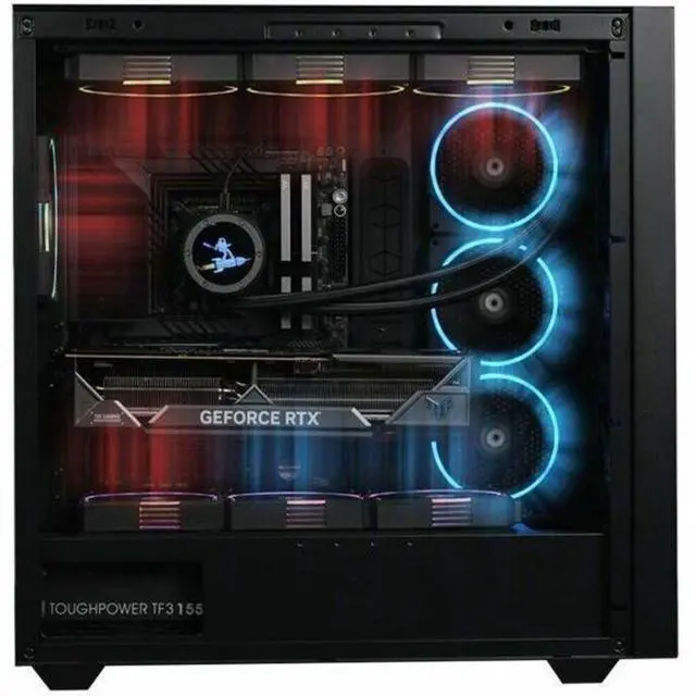 Alt view image 11 of 12 - Thermaltake TS120 EX RGB 120mm; Embedded Temperature Sensor; PWM 500~2000 RPM; MagForce 2.0; Airflow 56.01 CFM; Hydraulic Bearing; TT RGB Plus 3.0; Controller Included; 3-Pack; Black; CL-F206-PL12SW-A