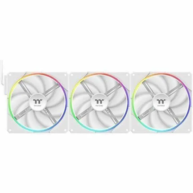 Alt view image 8 of 14 - Thermaltake TS140 EX RGB 140mm; Embedded Temperature Sensor; PWM 500~2000 RPM; MagForce 2.0; Airflow 93.35 CFM; Hydraulic Bearing; TT RGB Plus 3.0; Controller Included; 3-Pack; White; CL-F209-PL14SW-A