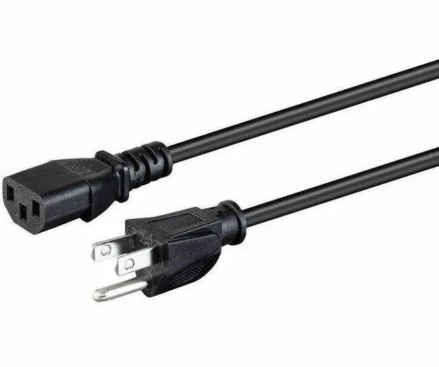 Alt view image 15 of 20 - Monoprice Power Cord - 8 Feet - Black | NEMA 5-15P to IEC-320-C13, 18AWG, 10A, SVT, 125V