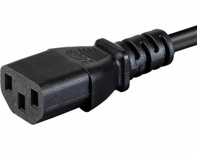 Alt view image 16 of 20 - Monoprice Power Cord - 8 Feet - Black | NEMA 5-15P to IEC-320-C13, 18AWG, 10A, SVT, 125V