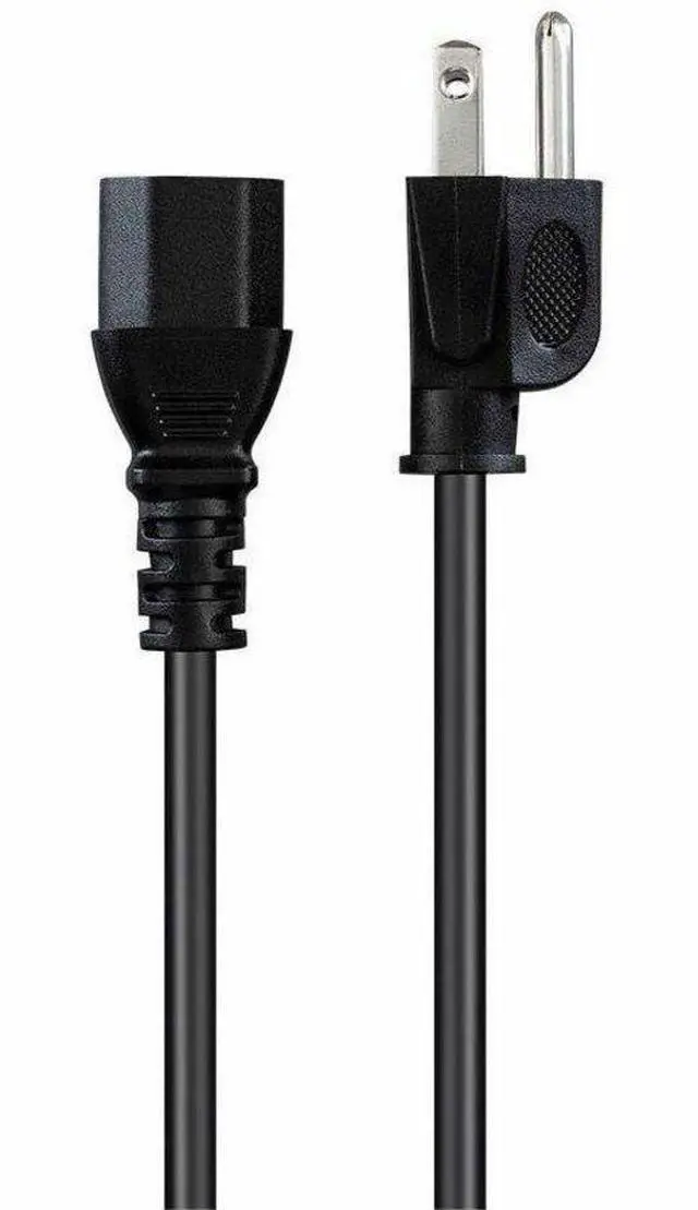 Alt view image 19 of 20 - Monoprice Power Cord - 8 Feet - Black | NEMA 5-15P to IEC-320-C13, 18AWG, 10A, SVT, 125V
