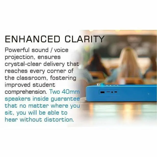 Alt view image 7 of 7 - Maxell VAS-1 2.0 Portable Bluetooth Sound Bar Speaker - 3 W RMS - Blue, Black - Floor Standing - 20 kHz - Battery Rechargeable - USB - 1