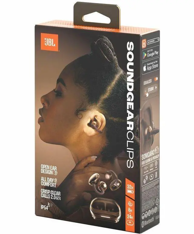 Alt view image 10 of 20 - JBL SOUNDGEAR-CLIPS-COPPER True Wireless Open-Ear Headphones (2026)