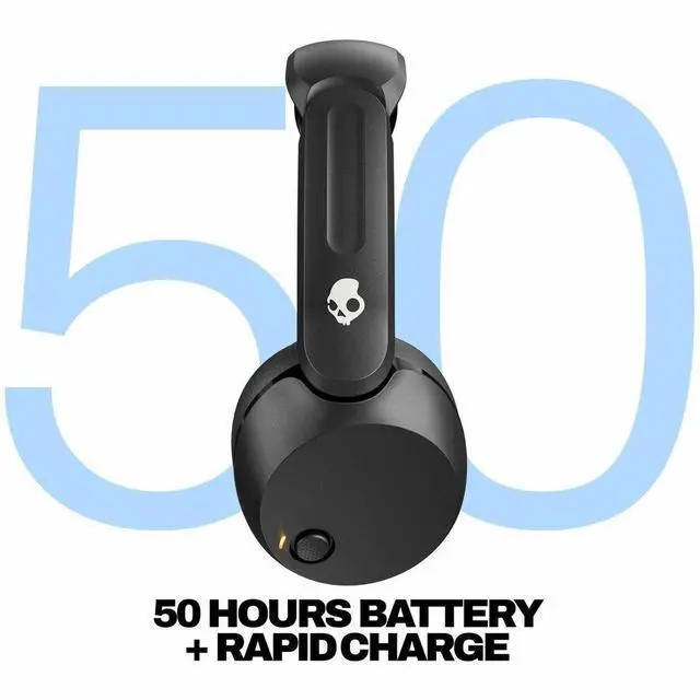 Alt view image 6 of 7 - Skullcandy Icon 180 Headset - Alexa, Google Assistant - Stereo - Mini-phone (3.5mm), AUX - Wired/Wireless - Bluetooth - 32 Ohm - 20 Hz to 20 kHz - Over-the-head, On-ear - Binaural - Supra-aural - True