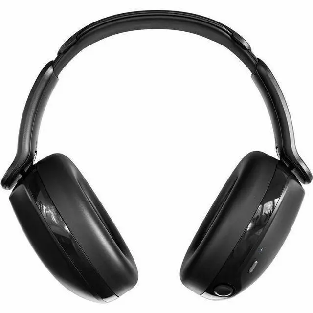 Main image of Skullcandy Wireless Headphones - Stereo - Mini-phone (3.5mm) - Wired/Wireless - Bluetooth - 32 Ohm - 20 Hz to 20 kHz - Over-the-ear, Over-the-head - Binaural - Circumaural - True Black