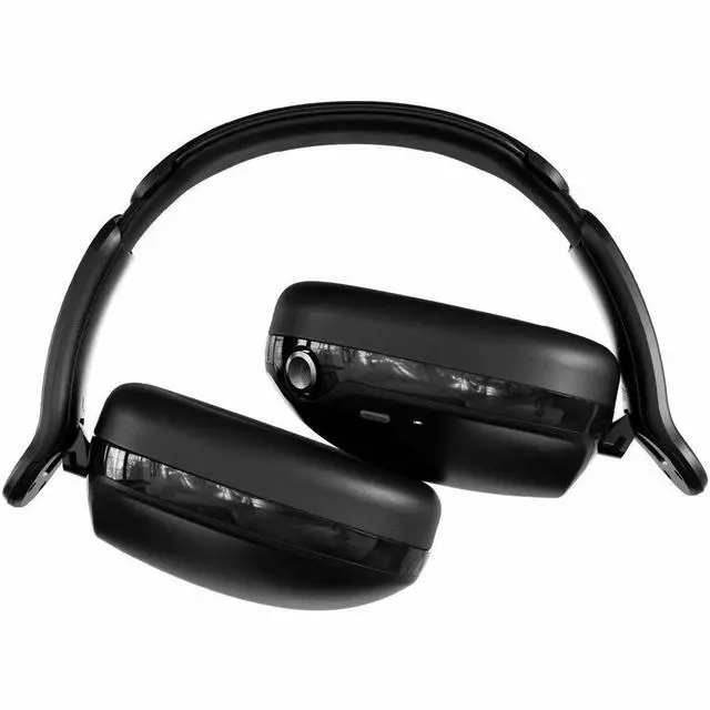 Alt view image 6 of 7 - Skullcandy Wireless Headphones - Stereo - Mini-phone (3.5mm) - Wired/Wireless - Bluetooth - 32 Ohm - 20 Hz to 20 kHz - Over-the-ear, Over-the-head - Binaural - Circumaural - True Black