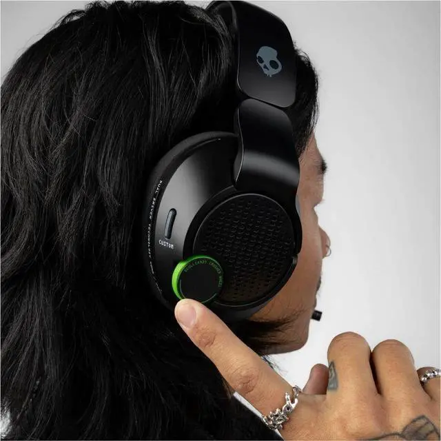 Alt view image 2 of 7 - Skullcandy Multi-Platform Sensory Bass Wireless Gaming Headset - Stereo - USB Type A, Mini-phone (3.5mm) - Wireless - Bluetooth/RF - 36 Ohm - 20 Hz to 20 kHz - Over-the-head, Over-the-ear - Binaural -