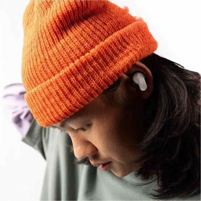 Alt view image 3 of 6 - Skullcandy Dime 3 In-Ear Wireless Earbuds, 20 Hr Battery, Microphone, Works With Iphone Android And Bluetooth Devices - Bone/Orange Glow