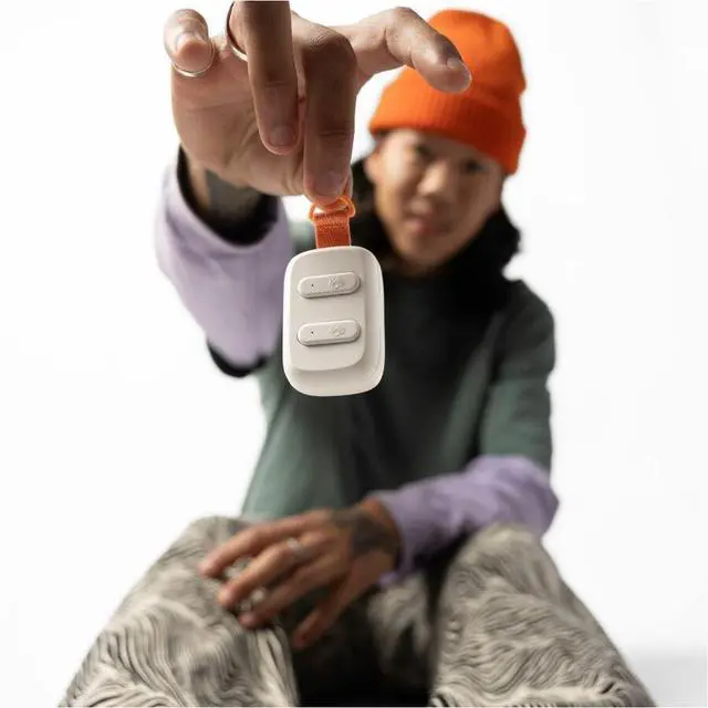 Alt view image 6 of 6 - Skullcandy Dime 3 In-Ear Wireless Earbuds, 20 Hr Battery, Microphone, Works With Iphone Android And Bluetooth Devices - Bone/Orange Glow