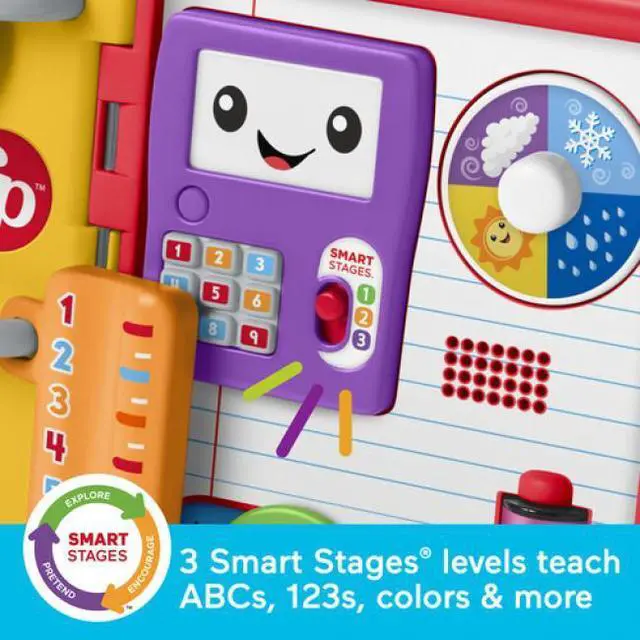 Alt view image 5 of 7 - Fisher Price Laugh & Learn 123 Schoolbook