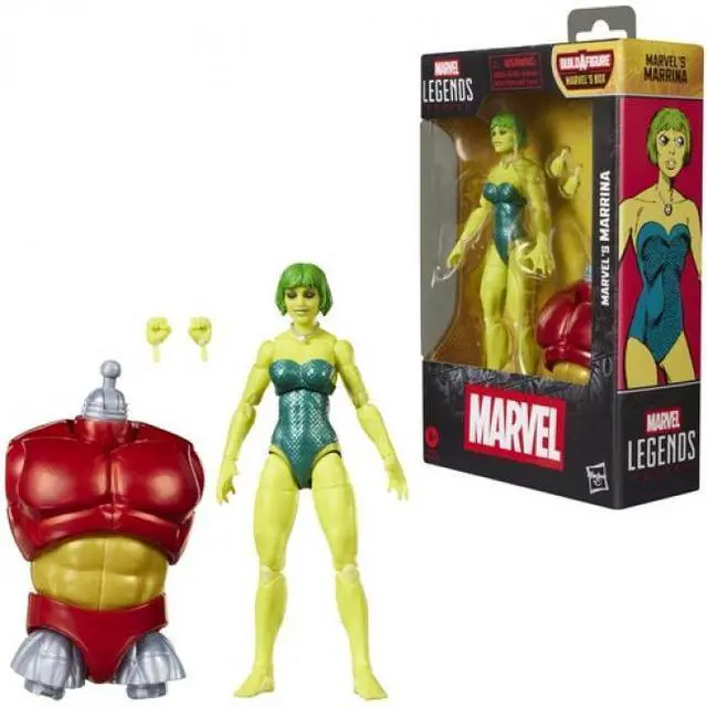 Main image of Alpha Flight - Marvel Legends - Marvel's Marrina Action Figure & Box BAF Part
