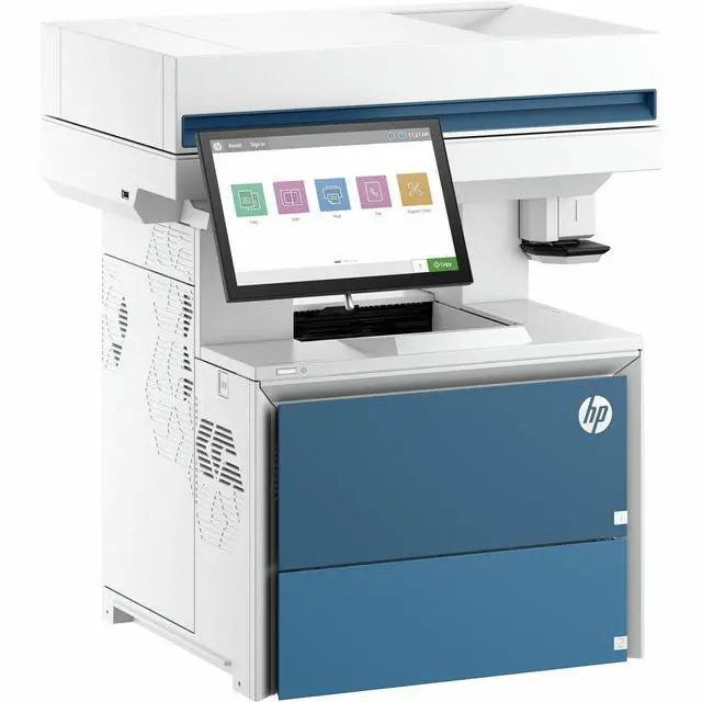 Alt view image 3 of 5 - HP LaserJet Enterprise 6600zfw Wired & Wireless Laser Multifunction Printer - Monochrome - Copier/Printer/Scanner - 83 ppm Mono Print - 1200 x 1200 dpi Print - Automatic Duplex Print - Up to 36000