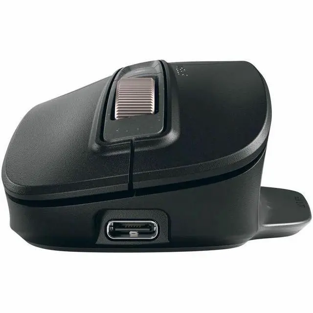 Alt view image 3 of 7 - CHERRY JD-857M Mouse - Rugged - Cable/Wireless - Bluetooth/Radio Frequency - 2.40 GHz - Rechargeable - Black - USB Type A - 6000 dpi - Scroll Wheel - 7 Button(s) - Right-handed - 1 Battery Supported