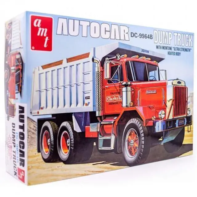 Alt view image 8 of 8 - AMT Autocar Dump Truck - 1/25 Scale Model Truck Kit - Buildable Vintage Vehicle for Kids and Adults