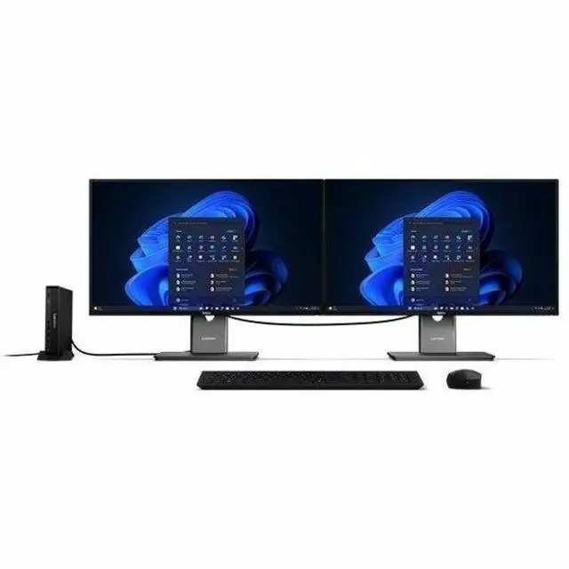 Alt view image 3 of 7 - Lenovo ThinkCentre M70q Gen 6 13A40025US Desktop Computer - Intel Core Ultra 5 235T - 8 GB - 256 GB SSD - Tiny - Black - Intel Q870 Chip - Windows 11 Pro - Intel DDR5 SDRAM - English Keyboard - IEEE 8