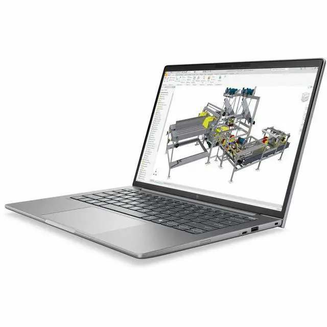 Alt view image 6 of 7 - HP ZBook 8 G2a 14" Copilot+ PC Mobile Workstation - 2.5K - 120 Hz - AMD Ryzen AI 7 PRO Ryzen AI PRO 400 Series 450 - 32 GB - 512 GB SSD - English Keyboard - Meteor Silver - AMD Chip - 2560 x 1600