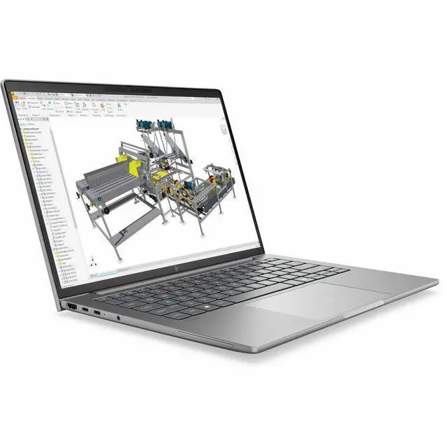 Alt view image 7 of 7 - HP ZBook 8 G2a 14" Copilot+ PC Mobile Workstation - 2.5K - 120 Hz - AMD Ryzen AI 7 PRO Ryzen AI PRO 400 Series 450 - 32 GB - 512 GB SSD - English Keyboard - Meteor Silver - AMD Chip - 2560 x 1600