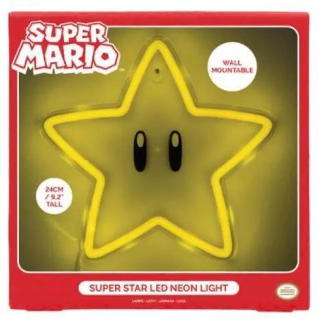 Main image of Nintendo - Super Star Wall Mountable LED Neon Light