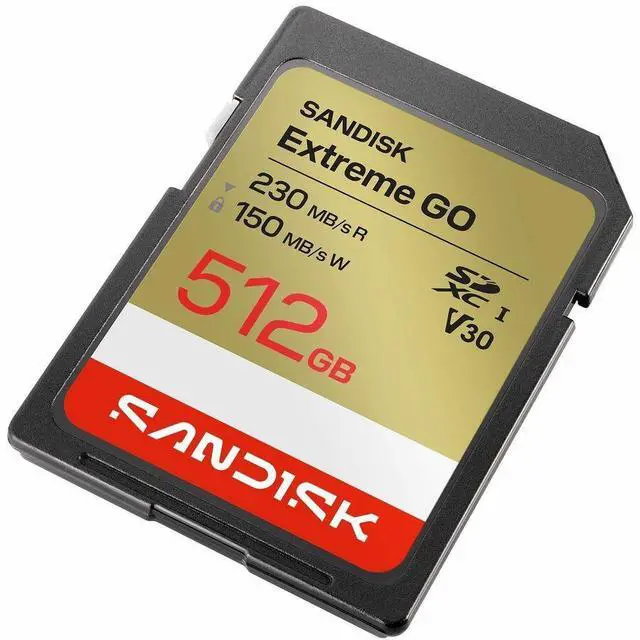 Alt view image 6 of 8 - SanDisk Extreme GO SD 512GB SDXC Memory Card, Up to 230MB/s UHS-I U3 V30 4K UHD SDSDXGN-512G-GNCIN