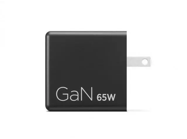 Alt view image 8 of 11 - Lenovo Dual USB-C 65W GaN Power Adapter (Black)