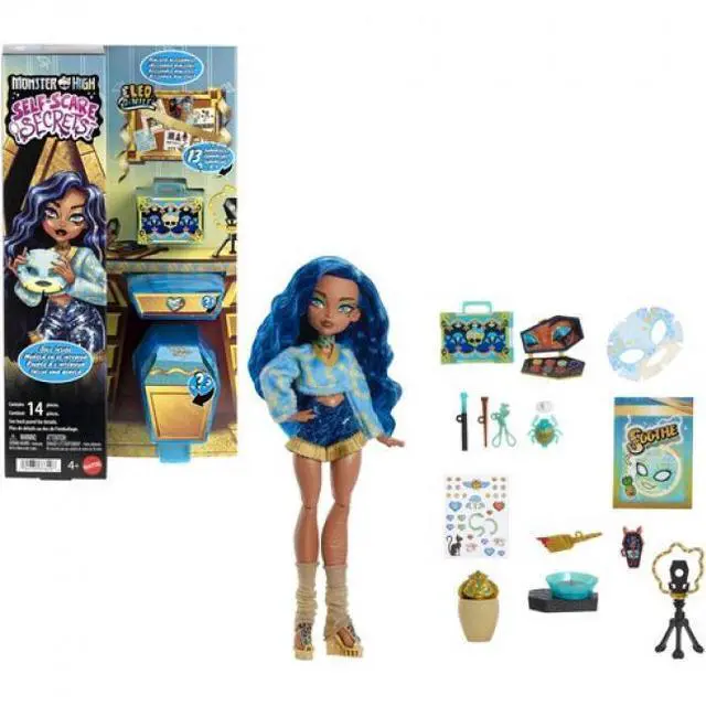 Main image of Monster High Self-Scare Secrets Cleo De Nile Fashion Doll & Accessories