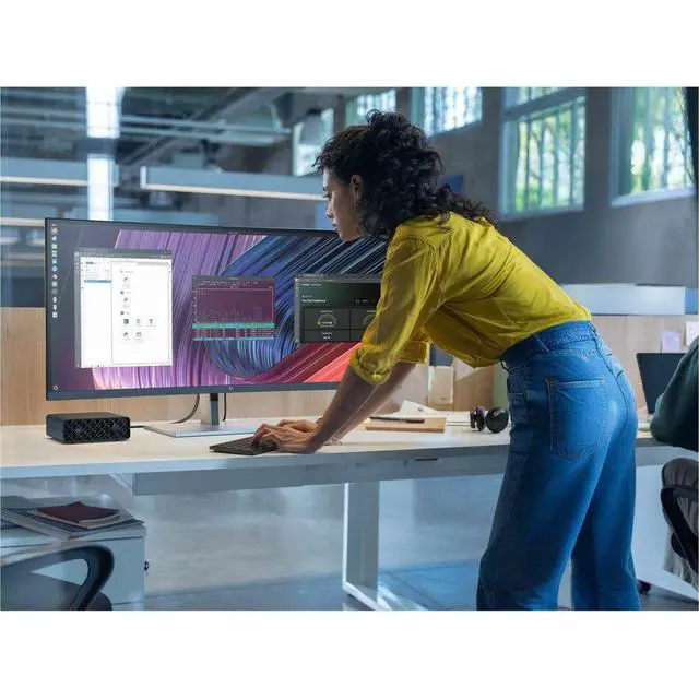 Alt view image 6 of 7 - HP ZGX G1n Workstation - ARM Cortex X925 - 128 GB - 4 TB SSD - Mini PC - Black - TAA Compliant - NVIDIA GB10 Grace Blackwell Superchip Chip - DGX OS - NVIDIA Graphics - 10 Gigabit Ethernet, 200 Gigabi