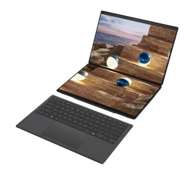 Alt view image 6 of 7 - ASUS Zenbook DUO Dual 14" OLED WQXGA+ 144Hz Touchscreen Detachable Copilot+ PC 2-in-1 Notebook Intel Core Ultra 7 355 16GB RAM 1TB SSD Moher Gray