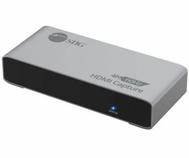 Main image of SIIG 4K60Hz HDMI Video Capture Device with Loopout - USB-C HDMI Capture Card lets you capture and record true 4K video at 60fps while simultaneously outputting zero-latency 4K60Hz passthrough to your