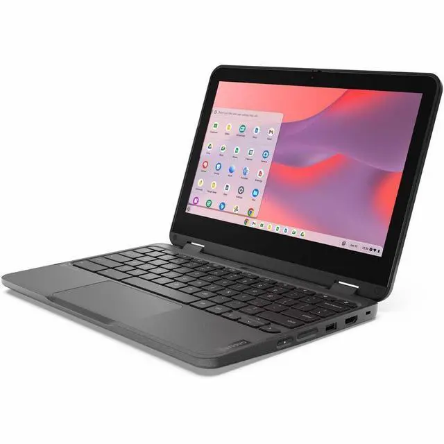 Alt view image 2 of 7 - Lenovo 500e Chromebook Gen 4s 83N8000GUS 11.6" Touchscreen Chromebook - HD - 60 Hz - Intel N-Series N150 - 8 GB - 64 GB Flash Memory - English Keyboard - Gray - Intel Chip - 1366 x 768 - ChromeOS