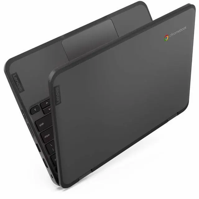 Alt view image 5 of 7 - Lenovo 500e Chromebook Gen 4s 83N8000GUS 11.6" Touchscreen Chromebook - HD - 60 Hz - Intel N-Series N150 - 8 GB - 64 GB Flash Memory - English Keyboard - Gray - Intel Chip - 1366 x 768 - ChromeOS