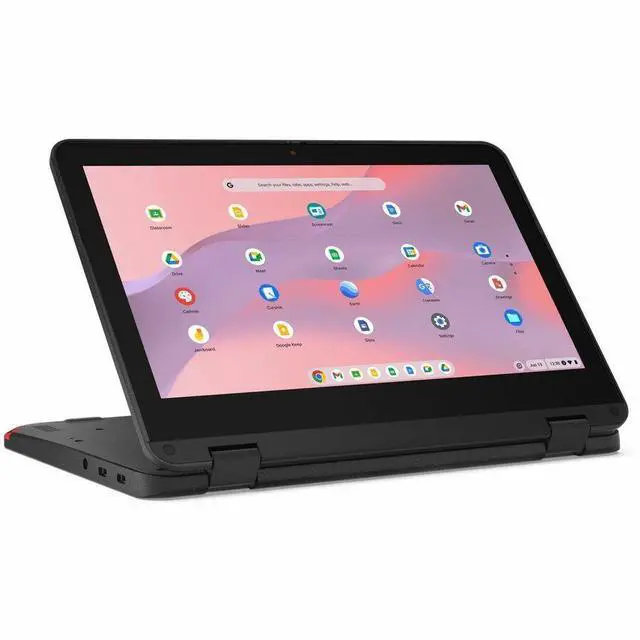 Alt view image 7 of 7 - Lenovo 500e Chromebook Gen 4s 83N8000GUS 11.6" Touchscreen Chromebook - HD - 60 Hz - Intel N-Series N150 - 8 GB - 64 GB Flash Memory - English Keyboard - Gray - Intel Chip - 1366 x 768 - ChromeOS