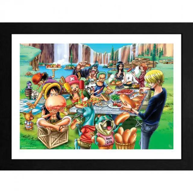 Main image of One Piece - Framed Print - Hot-Dog Party (12" x 16")