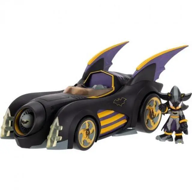 Main image of Jakks Pacific - DC x Sonic the Hedgehog Batmobile & Shadow Batman