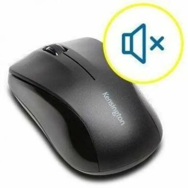 Alt view image 5 of 7 - Kensington ValuMouse - Wireless - PC, Mac - Optical - Wireless - Radio Frequency - 2.40 GHz - Black - USB - 1000 dpi - Scroll Wheel - 3 Button(s) - Medium/Large Hand/Palm Size - Symmetrical