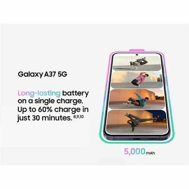 Alt view image 9 of 14 - Samsung Galaxy A37 5G SM-A376U 256GB Smartphone 6.7" AMOLED FHD+ Android 16 5G