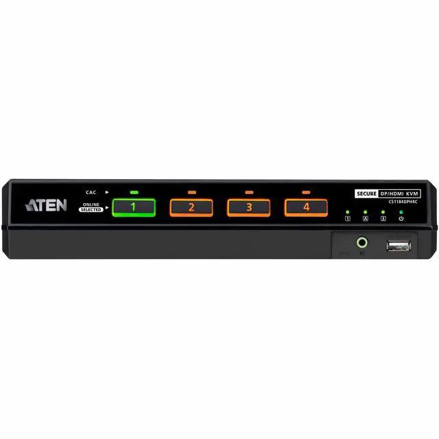 Alt view image 4 of 4 - ATEN CS1184DPH4C KVM Switchbox