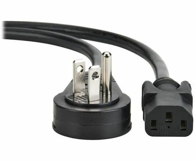 Alt view image 5 of 7 - Tripp Lite series P006-010-15RR Standard Power Cord - For Surge Protector, Printer, Office Equipment, Desktop Computer, PC, Monitor, Scanner, UPS, PDU, Notebook - 18 Gauge - 125 V AC / 10 A - Black -