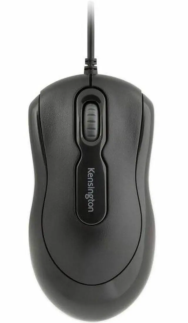 Main image of Kensington ValuLine USB Mouse - Wired - PC, Mac - Optical - Cable - USB Type A - Scroll Wheel - 3 Button(s) - Medium/Large Hand/Palm Size - Symmetrical