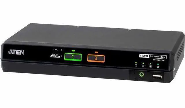 Main image of 2-PORT SINGLE DISPLAY UNIVERSAL SECURE KVM PP4.0 (HDMI / DISPLAYPORT) WITH CAC S