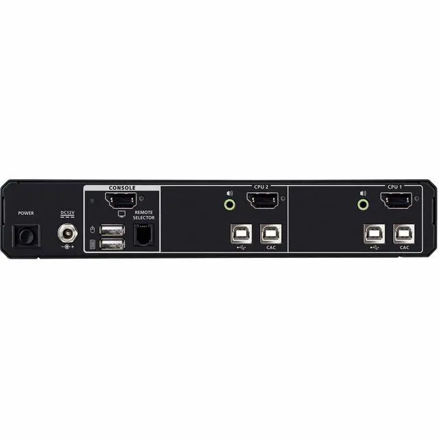 Alt view image 2 of 3 - 2-PORT SINGLE DISPLAY UNIVERSAL SECURE KVM PP4.0 (HDMI / DISPLAYPORT) WITH CAC S