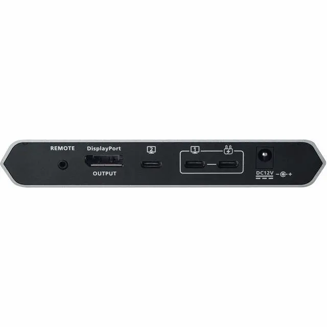 Alt view image 14 of 14 - ATEN 2-Port 4K DisplayPort USB-C KVM Dock Switch with Power Pass-through US3311
