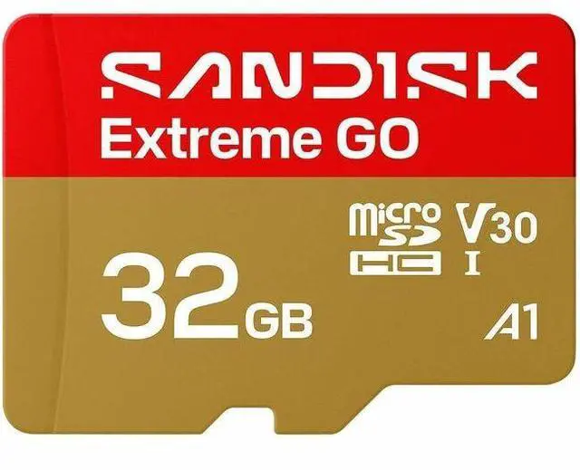 Alt view image 3 of 7 - SanDisk Extreme GO microSD 32GB microSDHC Memory Card, Up to 100MB/s UHS-I U3 4K V30 A1 for Android SDSQXGN-032G-GN6MN